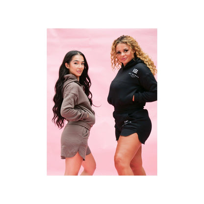 IEF Logo Black  Shorts Lounge Sets