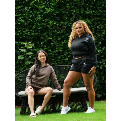 IEF Logo Black  Shorts Lounge Sets