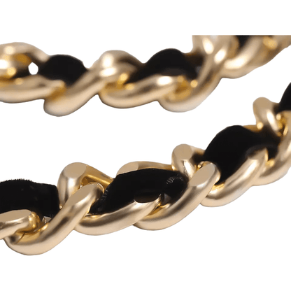KHLOA Gold Metallic Chunky Necklace