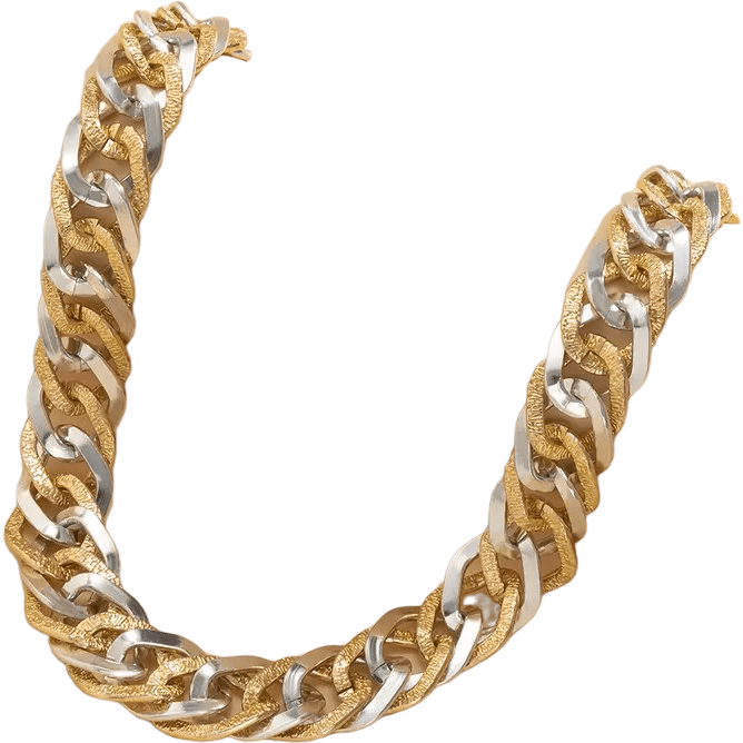 LORIH Chunky Gold Metallic Necklace