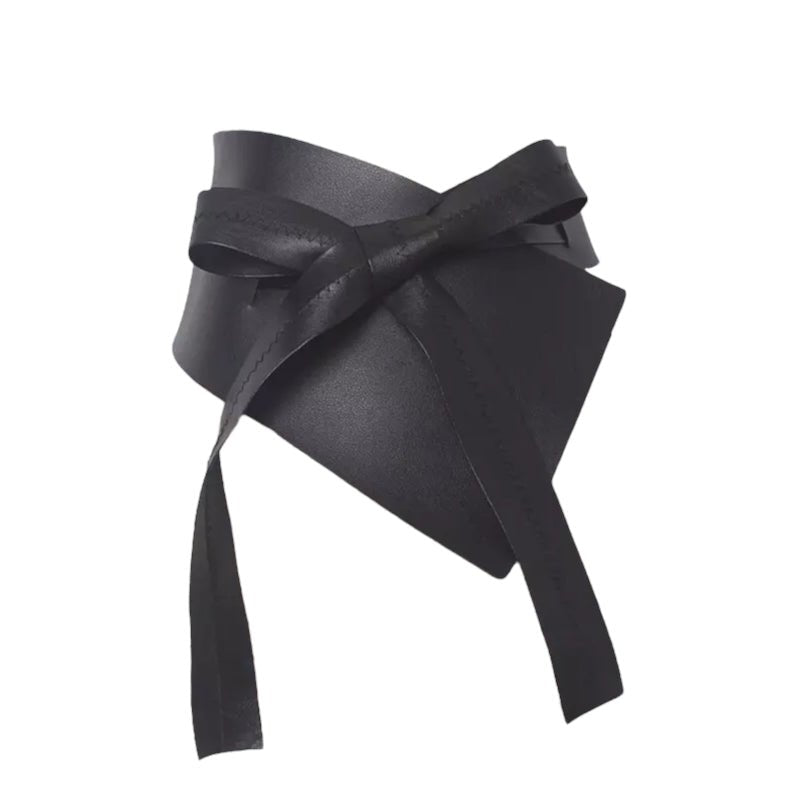 Clairre Black Vegan Statement Waist Belt