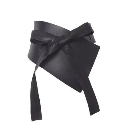 Clairre Black Vegan Statement Waist Belt