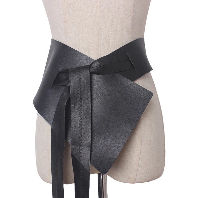 Clairre Black Vegan Statement Waist Belt