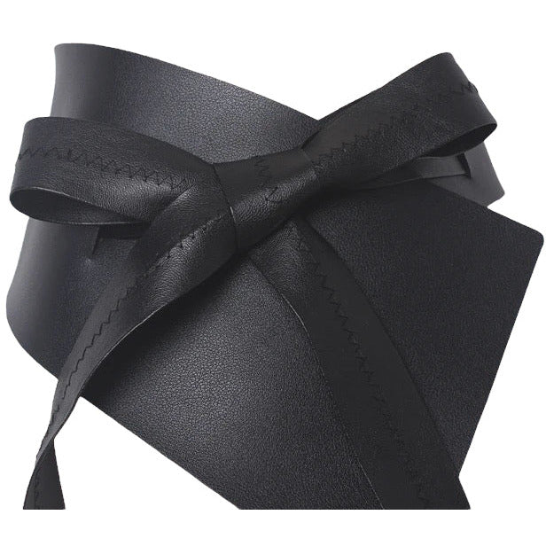 Clairre Black Vegan Statement Waist Belt