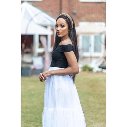 BRADSHAW White Five  Layer Tulle Skirt