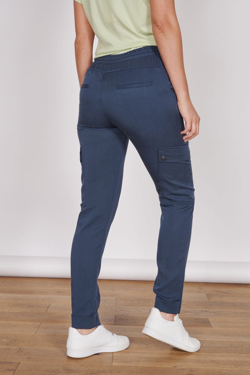 Charlotte Navy Formal Tailored Joggers