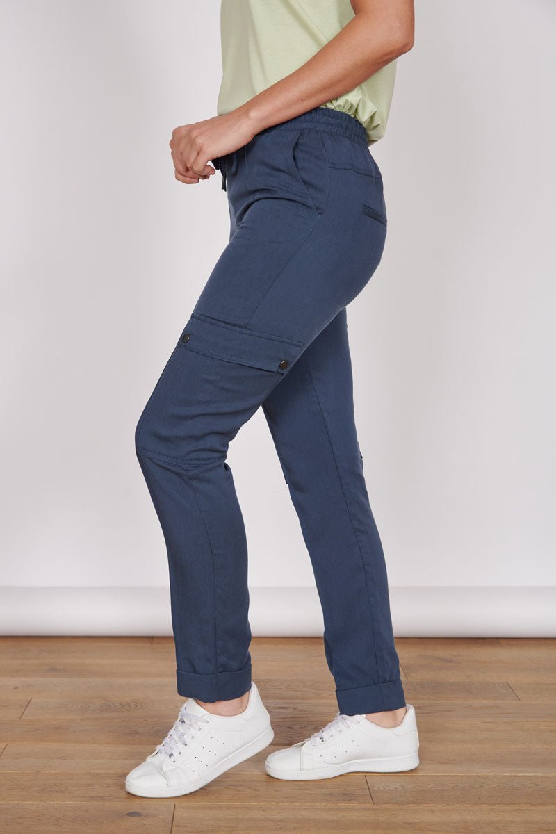 Charlotte Navy Formal Tailored Joggers