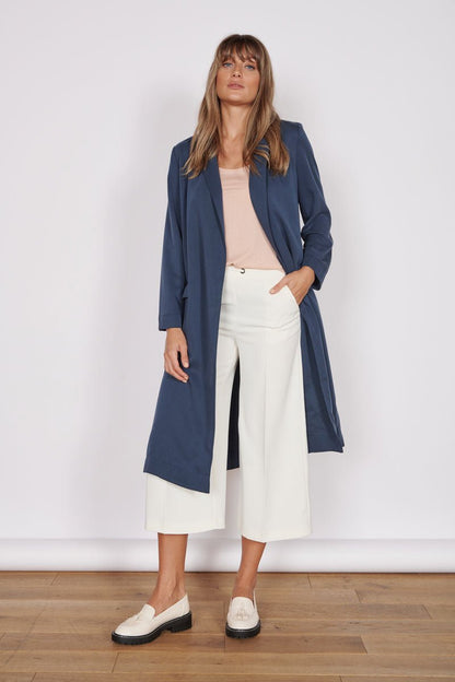 Dali Navy Longline Lightweight Coat