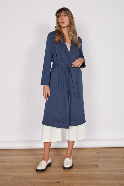 Dali Navy Longline Lightweight Coat