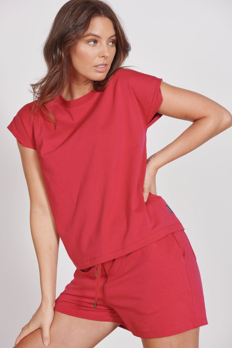 Esme Magenta Loungewear Soft Touch Tee