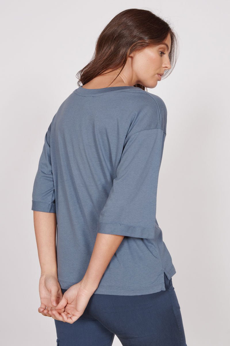 Gabi Blue Classic Oversized T-Shirt