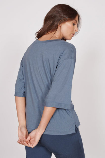 Gabi Blue Classic Oversized T-Shirt