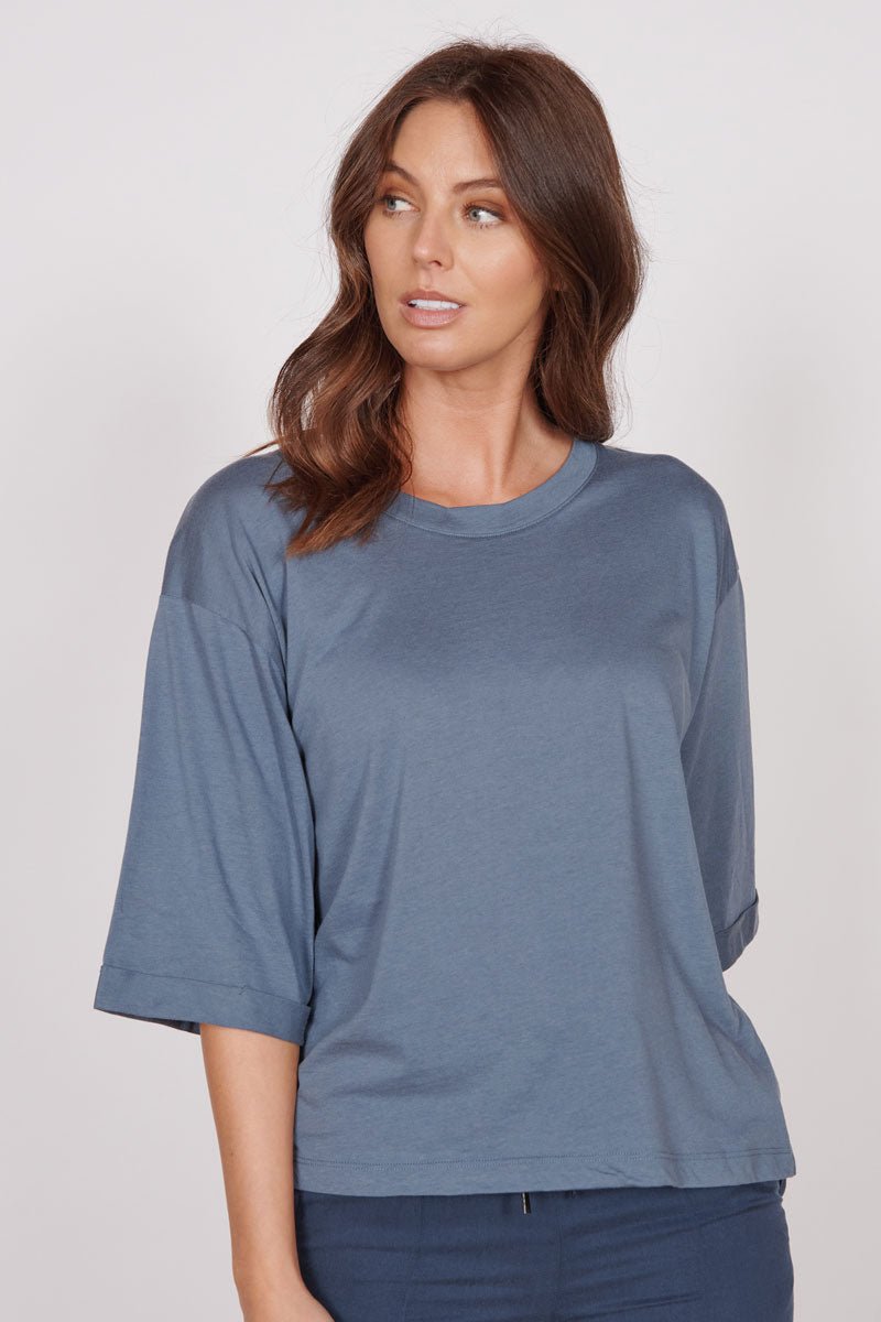 Gabi Blue Classic Oversized T-Shirt