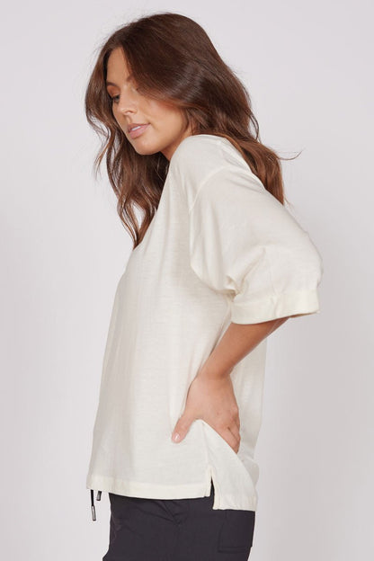 Gabi Cream Classic Oversized T-Shirt