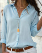 Juliana - Luxe Satin Blouse That Makes You Look Fantastic With A Comfort Feel