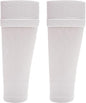 Kids Leg Sleeve Socks White Fits Over Calf Shin Pads Compression Sleeves for Football Training Running by Sock Stack