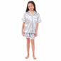 Kids Satin Silk Pyjama Set for Girls with Button-Down Shirt and Loose-Fitting Pants Comfortable Loungewear in Black Pink Grey Ages 5-14 by Daisy Dreamer
