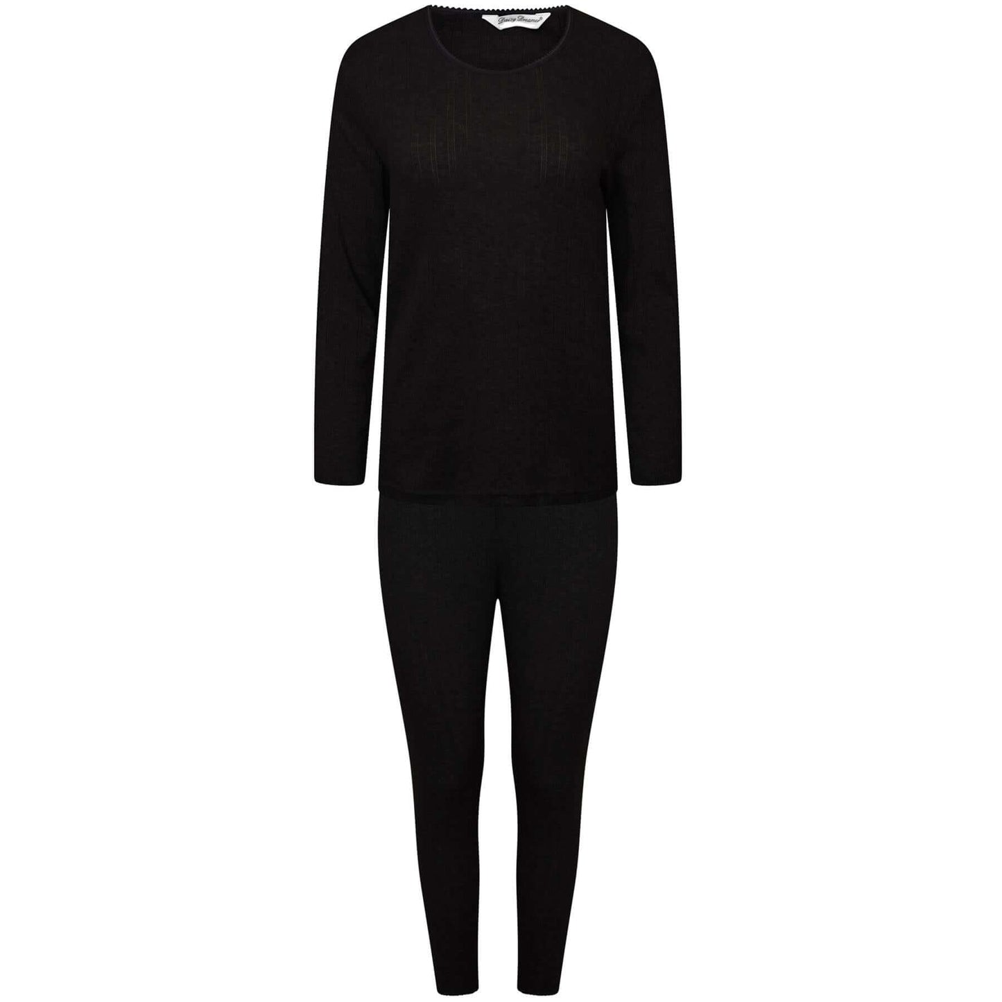 Girls Thermal Underwear Set Long Sleeve Top and Long Jane Pants Insulating Cotton-Rich Winter Baselayer Soft Breathable Multiple Colours Sizes by Daisy Dreamer