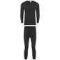 Kids Winter Thermal Underwear Set Boys Warm Long Sleeve Top and Pants Cosy Insulating Base Layer Sizes 3-13 Charcoal Black by Heatwave Thermalwear