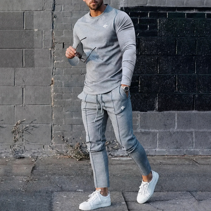 Men’s Long-Sleeve Top & Joggers Set – GymBum UK