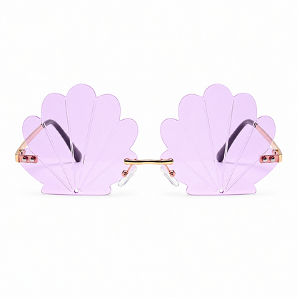 Lilac Mermaid Shell Festival Sunglasses – Colour Therapy Rave Glasses