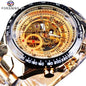 Luxury Waterproof Skeleton Watch for Men - Mechanical Hand Wind Design, Elegant Style