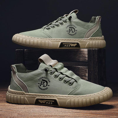 Men Casual Flat Shoes Trend Breathable Canvas