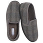 Men’s Checked Slippers Memory Foam Cushioned Soft Lining Warm Thermal Slip On House Shoes Pair for Indoor Use by Sock Stack