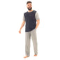 Men's Cotton T Shirt and Long Pants Loungewear Set Comfortable Lightweight Sleepwear for Warm Weather Relaxation Versatile Styles by Sock Stack
