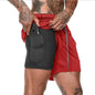 Breathable Gym Shorts for Men - 2 in 1 Lightweight Quick Dry Athletic Shorts with Towel Loop