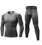 Men's Compression Running Suit Set UK – Long-sleeve Shirt & Pants for Fitness Training
