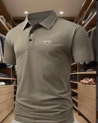 Men's Short Sleeve Polo Shirt with Printed Design, Loose Fit in Various Colors and Sizes S-6XL