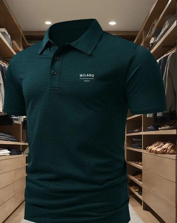 Men's Short Sleeve Polo Shirt with Printed Design, Loose Fit in Various Colors and Sizes S-6XL