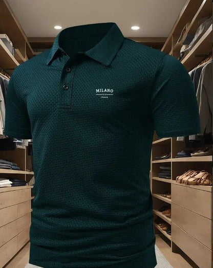 Men's Short Sleeve Polo Shirt with Printed Design, Loose Fit in Various Colors and Sizes S-6XL