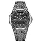 Men's Retro Watch ONOLA 3808 Waterproof Quartz with Steel Strip and Custom Muslim Azan Feature