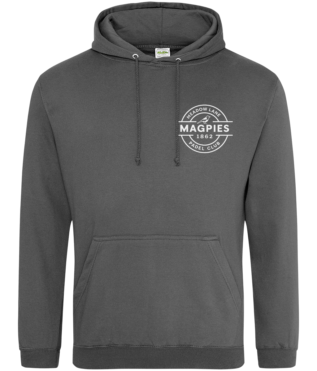 Notts Magpies Padel Club  College Style Hoodie by Corcuera