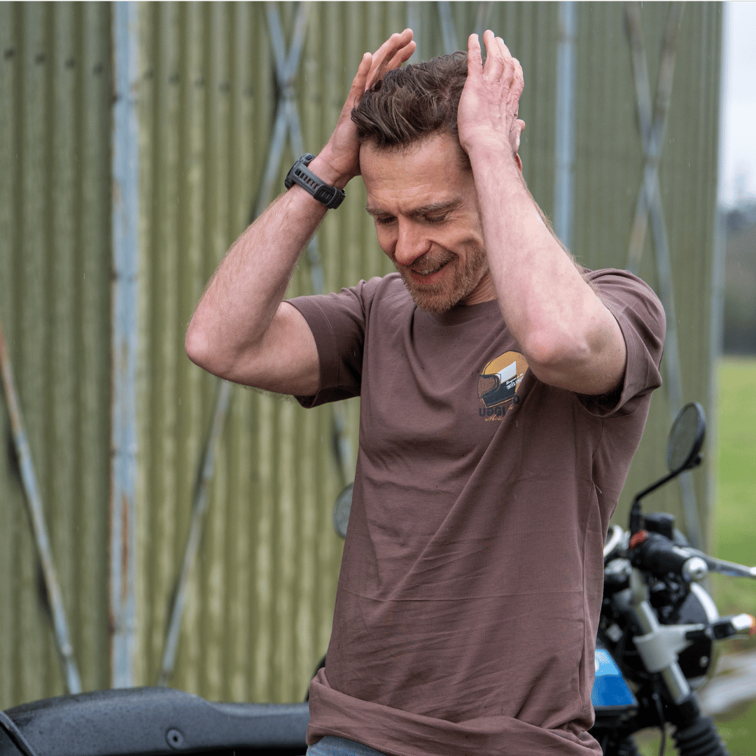 Brown U&C Helmet Tee