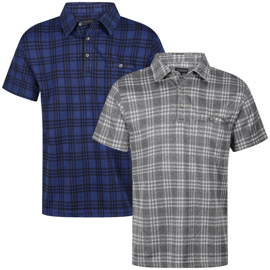 Charles Norton Wiggins Check Polo Shirt