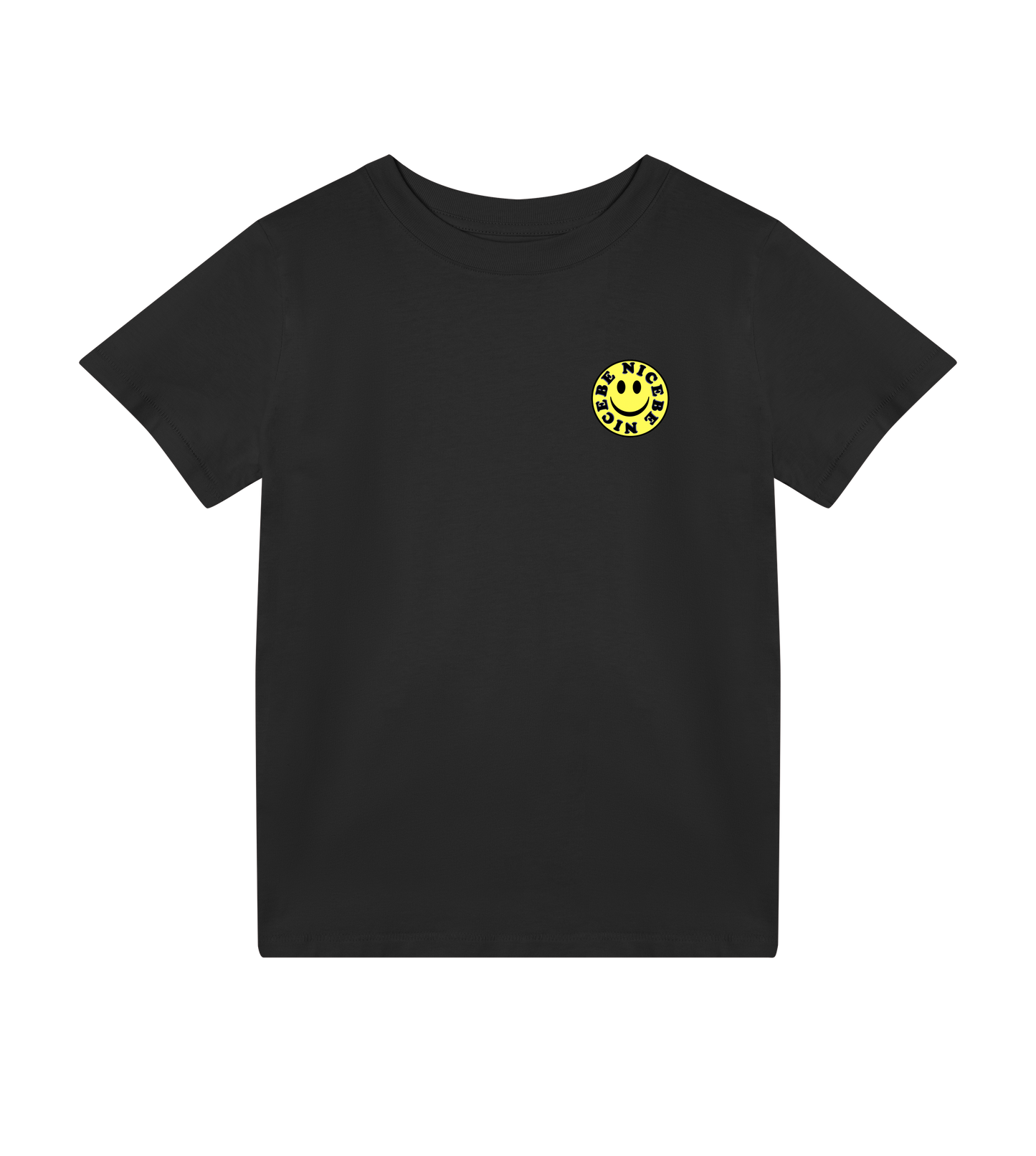''Be Nice'' - Kids Tee (Yellow Smiley)