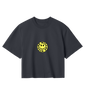 "Be Nice" - Womens Crop - (Yellow Smiley)
