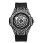 ONOLA Waterproof Sports Watch for Men - Quartz Diamond Clock with Leather Belt