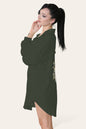 Oversized Long Sleeve Gold Sequin Eye Button Up Shirt
