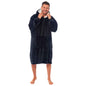 Oversized Men's Hooded Blanket Sweatshirt with Sherpa Lining Plush Wearable Hoodie for Lounging Camping One Size Fits All by Daisy Dreamer