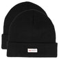 Pack of 2 Mens Winter Ski Beanie Hats with 3M Thinsulate Thermal Lining for Skiing Snowboarding Outdoor Activities Warm Breathable Moisture-Wicking Knit Caps by Sock Stack