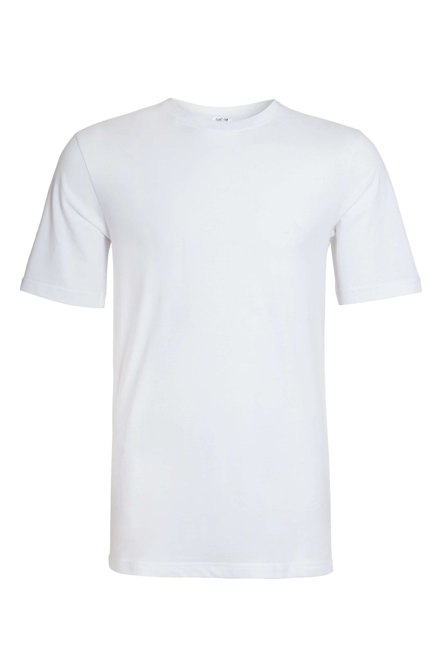 Pack of 3 Men's Plain T-Shirts Soft Breathable Cotton Polyester Blend Short Sleeve Tees Versatile Classic Colors by Sock Stack