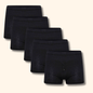 Pack Of 5 Mens Jersey Plus Size Boxer Shorts Classic Fit Breathable Button Fly Design Men Boxers Underwear 2XL To 6XL by Sock Stack