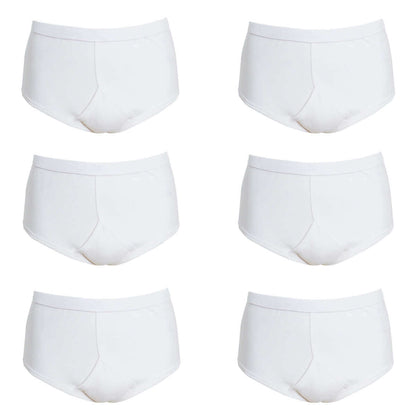 Pack of 6 Mens Organic Cotton Y Front Underpants Breathable Sports and Everyday Wear Various Sizes and Colours Moisture Wicking Comfort by Sock Stack
