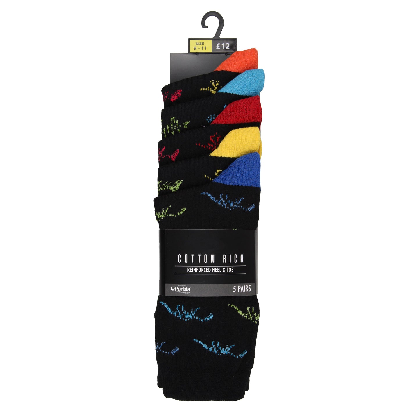 Next 5 Pairs Cotton Rich Patterned Socks