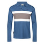 TL London 3 Stripe Long Sleeve Polo Shirt