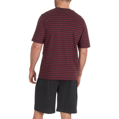 Momentii Stripe Lounge Shorts Set